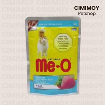 Me-O Tuna with Chicken in Jelly Adult - Pouch